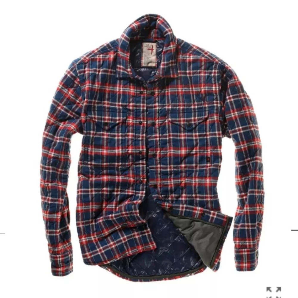 Relwen Quilted Flannel Shirt Jacket XL NWT